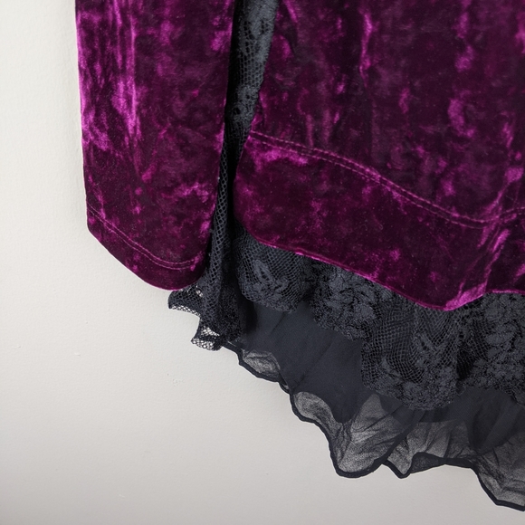 Karen Kane | Red Violet Velvety Sweater-E90 - Picture 4 of 5